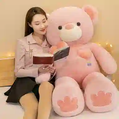 公主恋人 花朵领结熊 玩偶 毛绒公仔