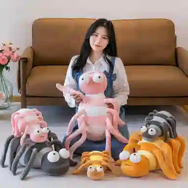 公主恋人 条纹长腿蜘蛛 玩偶 毛绒公仔