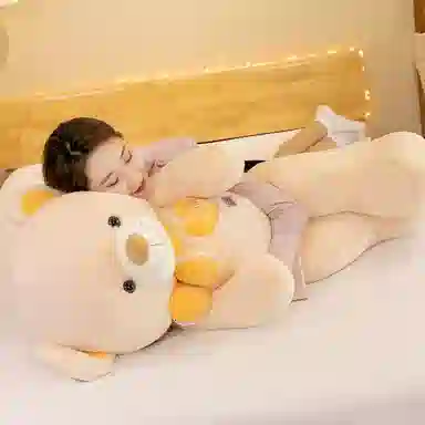 公主恋人 花朵领结熊 玩偶 毛绒公仔