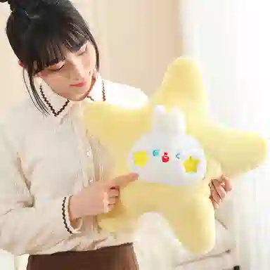 公主恋人 陪伴可爱五角星动物抱枕 创意布娃娃 玩偶 毛绒公仔