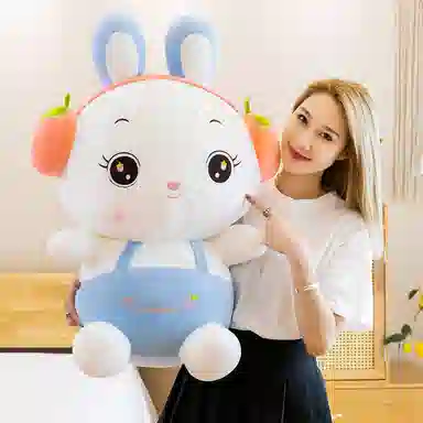 公主恋人 草莓水果免 陪伴萌物 可爱萌兔 玩偶 毛绒公仔