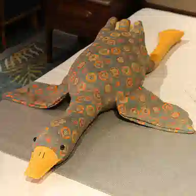 公主恋人 可爱超萌花布大鹅 玩偶 毛绒公仔