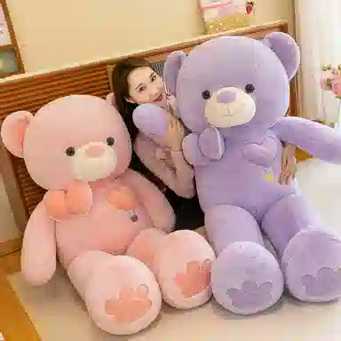 公主恋人 花朵领结熊 玩偶 毛绒公仔