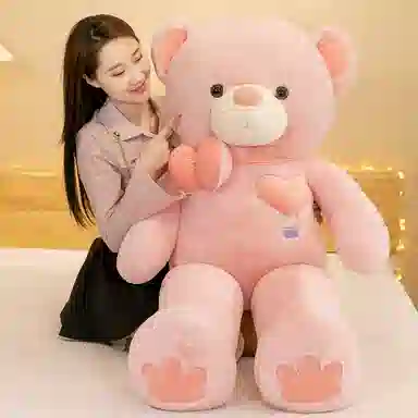 公主恋人 花朵领结熊 玩偶 毛绒公仔