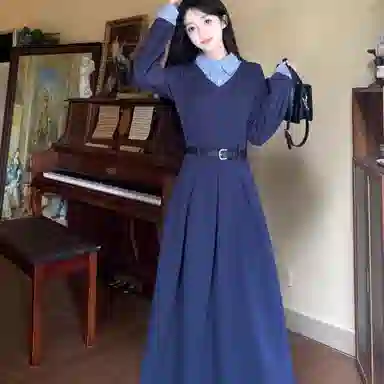 桴生 秋冬季节专属 高级感多风格舒适休闲长袖连衣裙 女