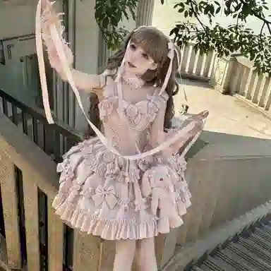 桴生 甜美纯色芭蕾风洛丽塔萝莉装 女款