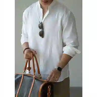 UBV Linen Collar Shirt