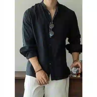 UBV Linen Collar Shirt