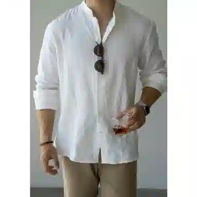 UBV Linen Collar Shirt
