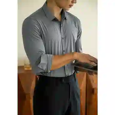UBV Seamless Silk Business Shirt