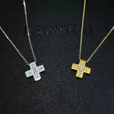 RAWNESS Cross Pendant Necklace