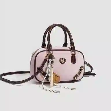 DIFFERENT&FACES Sweet Cool Heart Bowling Bag Pink