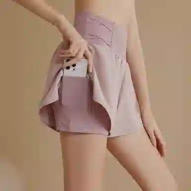 达兹 防走光速干显瘦透气运动短裤 女款