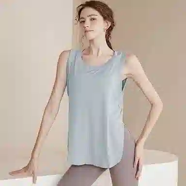 达兹 运动跑步宽松罩衫速干训练无袖健身衣 女款