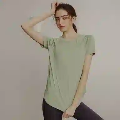 达兹 休闲透气速干训练短袖健身衣 女款