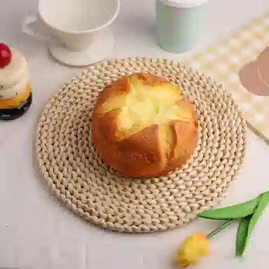 雄俊 湿软慢回弹食物蛋糕酥皮煎蛋面包 可颂吐司减压 捏捏超软 玩具
