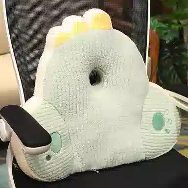 雄俊 抽条绒简约卡通动物靠垫 靠背 软包 玩偶周边