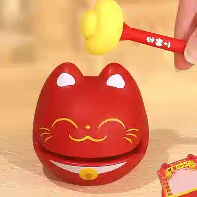 雄俊 解压小木鱼敲敲乐 敲打情绪控制稳定 治愈可爱佛系小摆件 玩具
