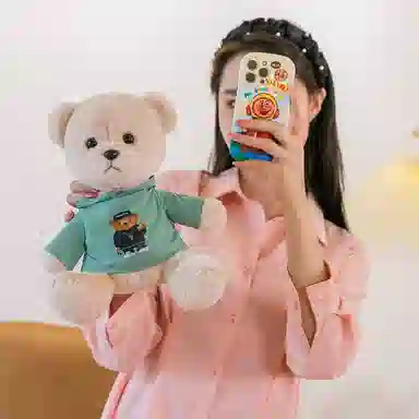 雄俊 穿衣小熊 乖乖熊抱抱熊泰迪熊 玩偶 毛绒公仔