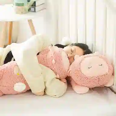 雄俊 梦云小羊 趴枕抱枕 护腰靠垫 玩偶 毛绒公仔
