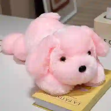 雄俊 创意浪漫发光狗 软萌可爱趴趴狗 炫彩灯光狗 大耳朵修狗布娃娃 玩偶 毛绒公仔