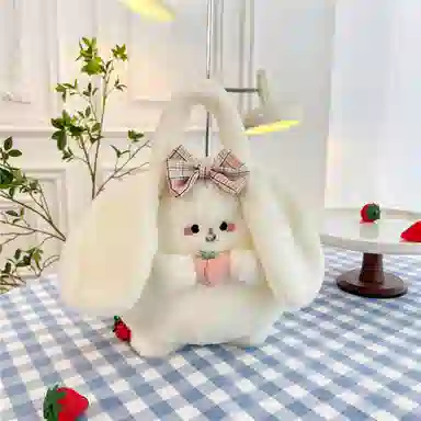 雄俊 卡通可爱猫咪单肩包 狐狸公仔挎包 萌系卡通手提包 玩偶周边