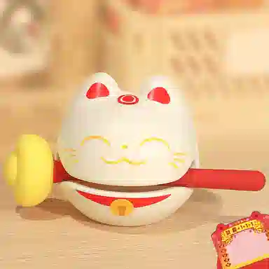 雄俊 解压小木鱼敲敲乐 敲打情绪控制稳定 治愈可爱佛系小摆件 玩具