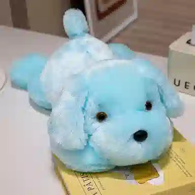 雄俊 创意浪漫发光狗 软萌可爱趴趴狗 炫彩灯光狗 大耳朵修狗布娃娃 玩偶 毛绒公仔
