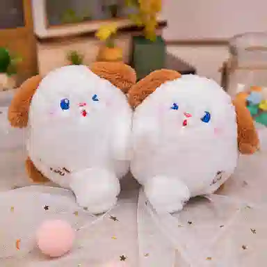 雄俊 磁吸抱抱 可爱小猪小兔小狗小熊一对小动物钥匙扣 玩偶 毛绒挂件