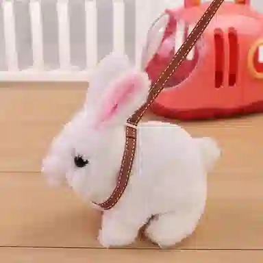 雄俊 星空宠物篮兔子 毛绒 玩具