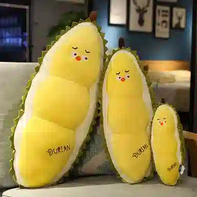 雄俊 可爱搞怪治愈系榴莲小鸡 榴莲党水果小动物   玩偶 毛绒公仔