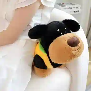 雄俊 可爱热狗抱枕 腊肠小狗安抚布娃娃 玩偶 毛绒公仔