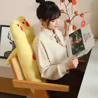 雄俊 波点趴趴猫咪 时尚圆点个性小奶猫 玩偶 毛绒公仔