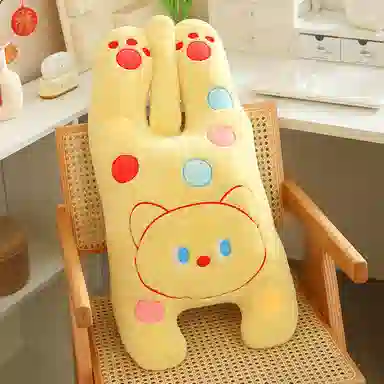 雄俊 波点趴趴猫咪 时尚圆点个性小奶猫 玩偶 毛绒公仔