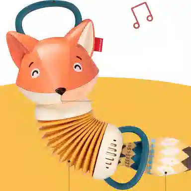 雄俊 狐狸手风琴 安抚音乐启蒙仿真音乐 早教益智玩具