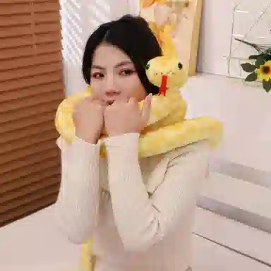 雄俊 仿真黄金蟒蛇 恶搞动物 玩偶 毛绒公仔