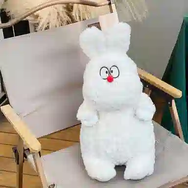 雄俊 可爱萌系慵懒的小动物 大鼻子狗白兔小猫小龙狐狸熊布娃娃 玩偶 毛绒公仔