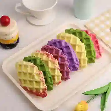 雄俊 湿软慢回弹食物蛋糕酥皮煎蛋面包 可颂吐司减压 捏捏超软 玩具