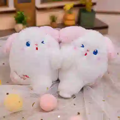 雄俊 磁吸抱抱 可爱小猪小兔小狗小熊一对小动物钥匙扣 玩偶 毛绒挂件