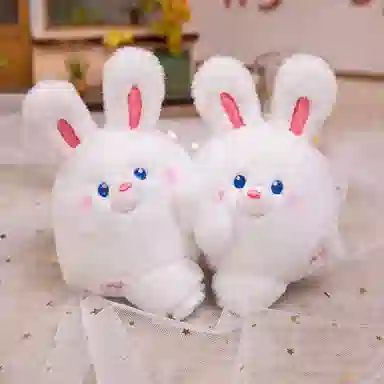 雄俊 磁吸抱抱 可爱小猪小兔小狗小熊一对小动物钥匙扣 玩偶 毛绒挂件