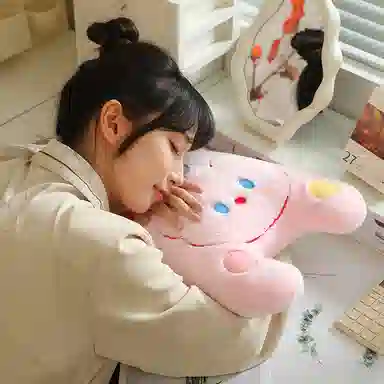 雄俊 波点趴趴猫咪 时尚圆点个性小奶猫 玩偶 毛绒公仔