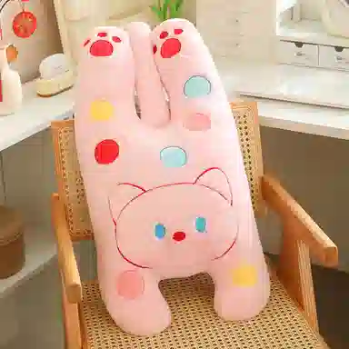 雄俊 波点趴趴猫咪 时尚圆点个性小奶猫 玩偶 毛绒公仔