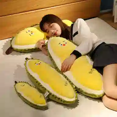 雄俊 可爱搞怪治愈系榴莲小鸡 榴莲党水果小动物   玩偶 毛绒公仔
