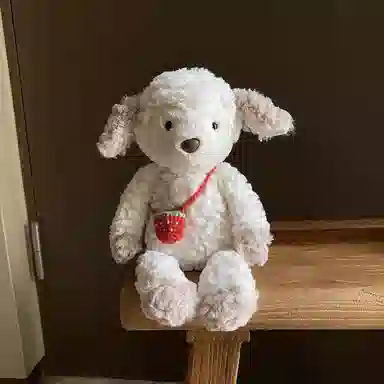 雄俊 可爱小白羊安抚玩具 小不点绵羊 可爱迷你小羊布娃娃 玩偶 毛绒公仔