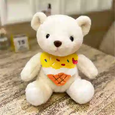 雄俊 生日帽熊兔 玩偶 毛绒公仔
