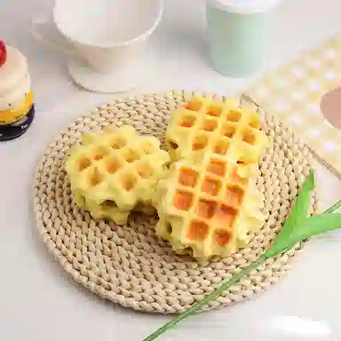 雄俊 湿软慢回弹食物蛋糕酥皮煎蛋面包 可颂吐司减压 捏捏超软 玩具