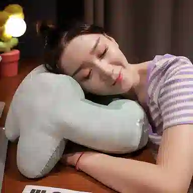 雄俊 哈尼系列午睡枕 趴睡枕抱枕 玩偶周边