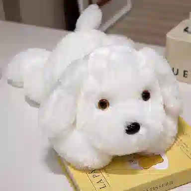 雄俊 创意浪漫发光狗 软萌可爱趴趴狗 炫彩灯光狗 大耳朵修狗布娃娃 玩偶 毛绒公仔