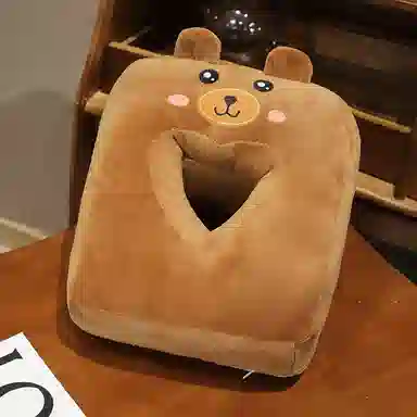 雄俊 冰豆豆可拆洗午睡枕 玩偶周边