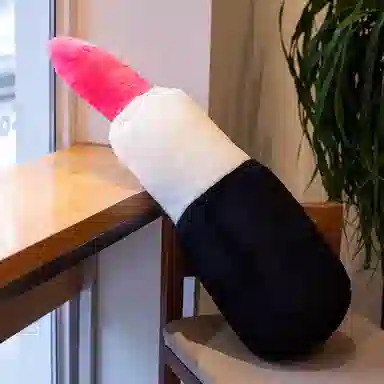 雄俊 创意口红美妆蛋抱枕 亲肤柔软儿童男女家居靠枕 玩偶 玩具周边